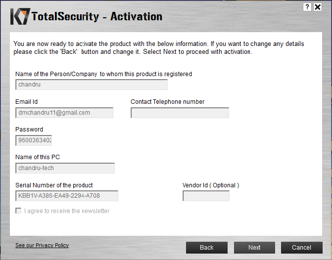K7 Total Security 16.0.0894 Crack + Key Generator [Latest] 2023